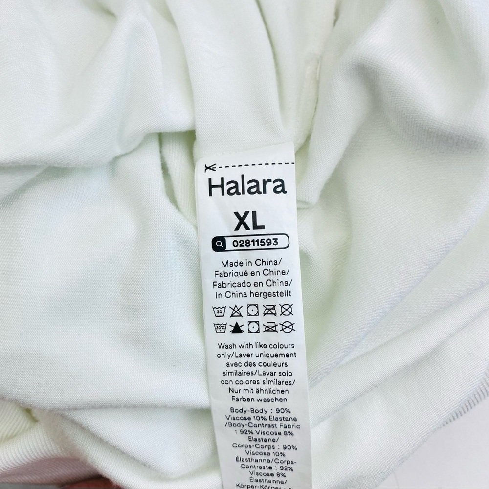 Halara Round Neck Short Batwing Sleeve Work T-Shirt Size XL - Picture 7 of 7